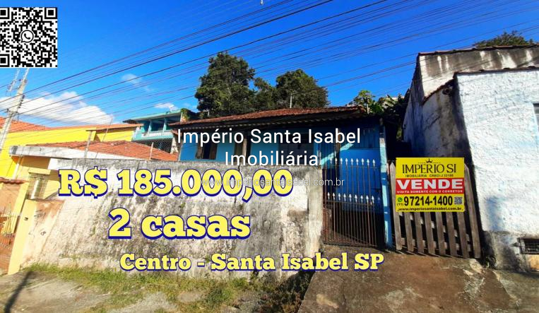 [Vende 2 casas de 3 comodos com 200 m2 de terreno centro- Santa Isabel SP ]