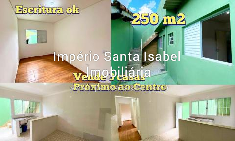 [Vende 3 Casas totalizando 250 M2  Cruzeiro Santa Isabel Sp- ótimo pra Renda]