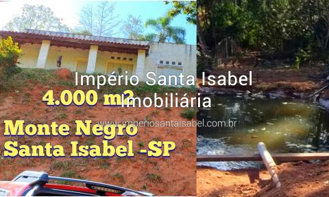 [Vende chácara 4000 m2 com lago no final Santa Isabel -SP-Aceita 100 mil de entrada + parcelas de salário minimo]