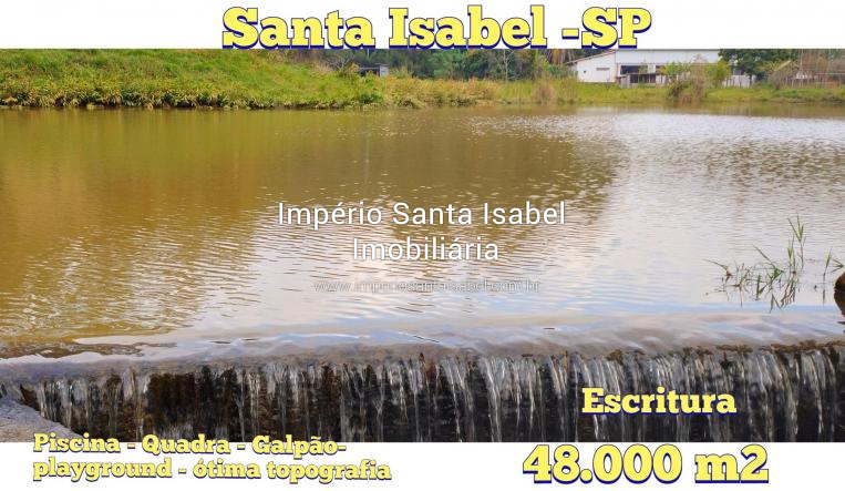 [Vende chácara 48.000 M2 com Riacho-Piscina -Lagos-Quadra-Jaguari- Santa Isabel -SP ]