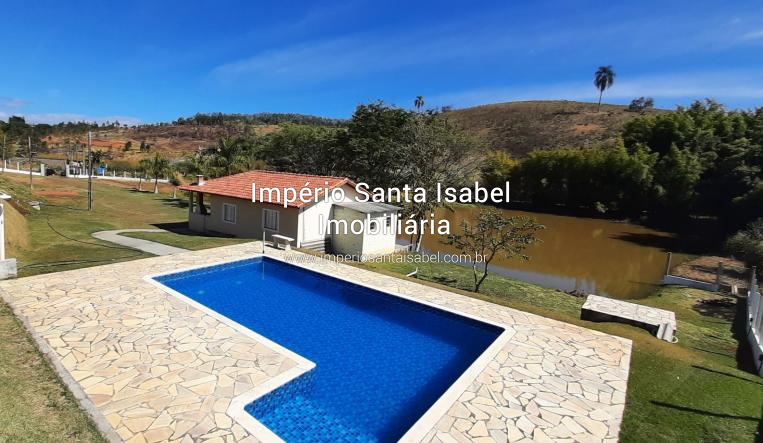 [Vende Chácara 7500 m2 com Piscina-Lago-no Pouso Alegre -Santa Isabel SP]