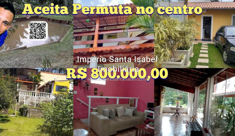 [vende Chacara 1.470 m2 -Lago -bairro Chacaras Reunidas Canada- Aceita Permuta por casa no centro de Santa Isabel-SP]