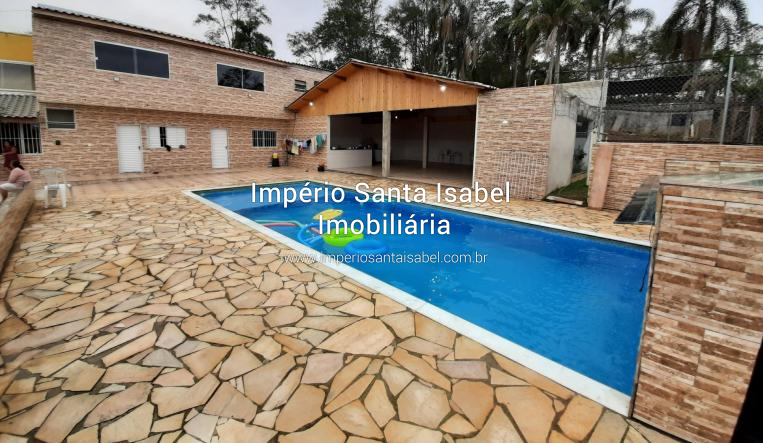 [Vende Chácara 1.600 m2 com Piscina- Salão festas- campo- Jardim Portugal- Santa Isabel SP ]