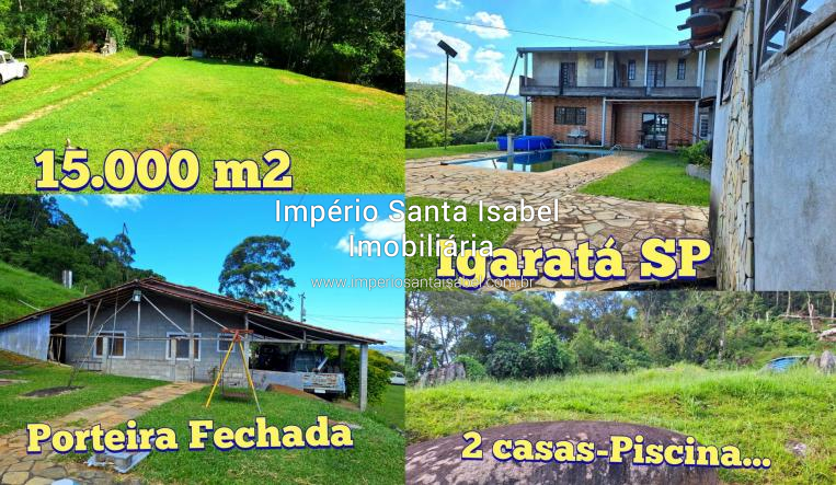 [Vende chácara 15.000 M2 com piscina em Igaratá - Porteira Fechada ]