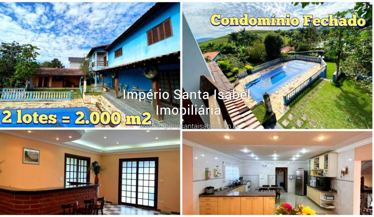 [Vende Chácara 2.000 M2- piscina -condomínio Mont Clair- Santa Isabel SP _ aceita Permuta ]