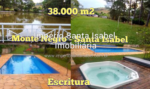 [Vende chacara 38.000 M2 - Lago- Piscina - Nascentes -Monte Negro - Santa Isabel -SP ]