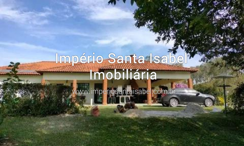 [Vende Chácara com 24.000m2- Piscina -Lago- Plano-Escritura -Alto Padrao-Santa Isabel SP REF 1988]