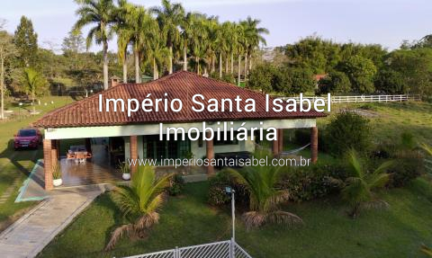 [Vende Chácara com 24.000m2- Piscina -Lago- Plano-Escritura -Alto Padrao-Santa Isabel SP REF 1988]