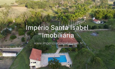 [Vende Chácara com 24.000m2- Piscina -Lago- Plano-Escritura -Alto Padrao-Santa Isabel SP REF 1988]
