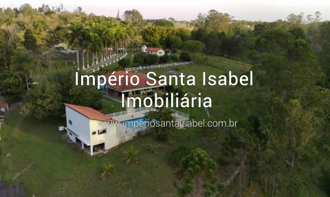 [Vende Chácara com 24.000m2- Piscina -Lago- Plano-Escritura -Alto Padrao-Santa Isabel SP REF 1988]