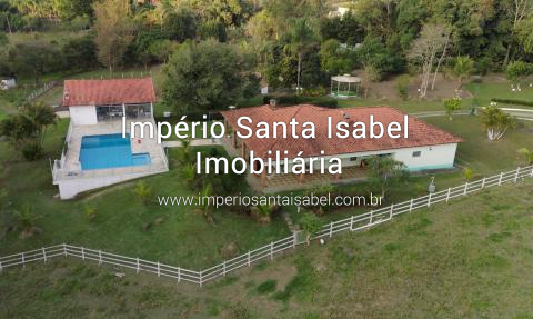 [Vende Chácara com 24.000m2- Piscina -Lago- Plano-Escritura -Alto Padrao-Santa Isabel SP REF 1988]