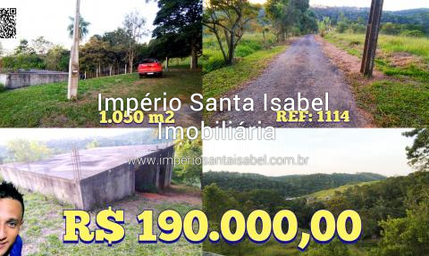[Vende-se terreno 1.050 m2 com casa semi acabada no Bairro Tevó em Santa Isabel-SP ]